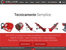 Tablet Screenshot of collinocostruzioni.com